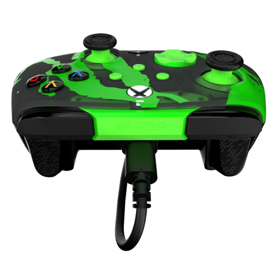 PDP Rematch Glow Wired Controller - Jolt Green (Xbox X|S, Xbox One, PC)