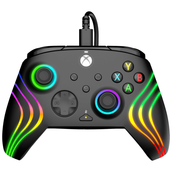 PDP AfterGlow Wave Wired Controller - Black (Xbox X|S, Xbox One, PC)