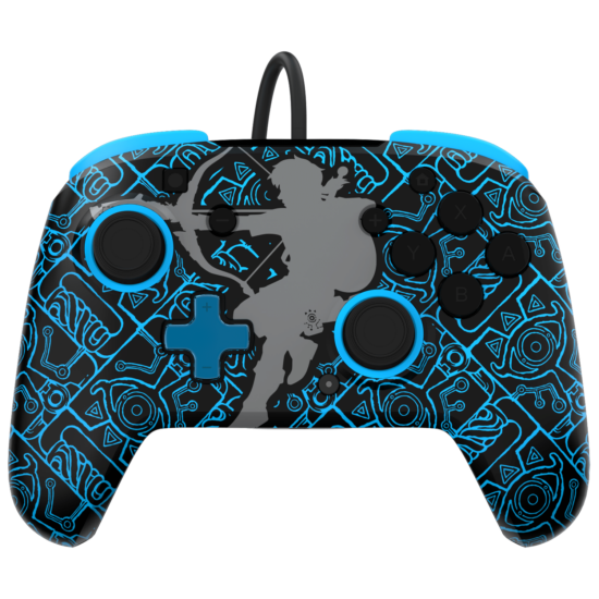 PDP Nintendo Switch Rematch Glow Wired Controller - Sheikah Shoot