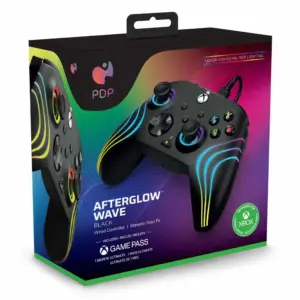 PDP AfterGlow Wave Wired Controller - Black (Xbox X|S, Xbox One, PC)