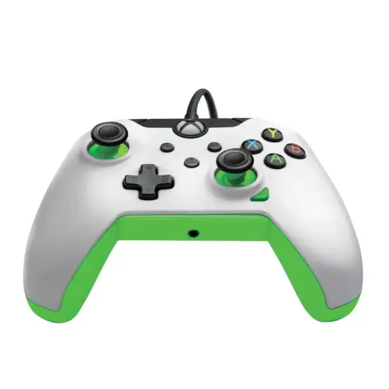 PDP Wired Controller - Neon White (Xbox X|S, Xbox One, PC)