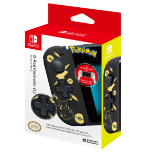 HORI D-Pad Controller (L) for Nintendo Switch - Pokémon: Pikachu Black & Gold