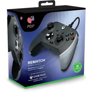 PDP Rematch Advanced Wired Controller - Radial Black (Xbox X|S, Xbox One, PC)