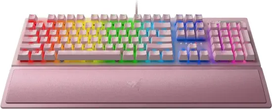 Razer BlackWidow V3 Green Mechanical Switches RGB Gaming Keyboard - Quartz