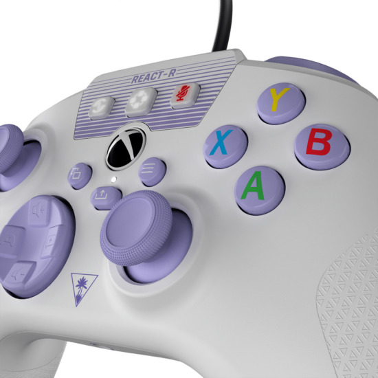 Turtle Beach REACT-R Wired Controller - White & Purple