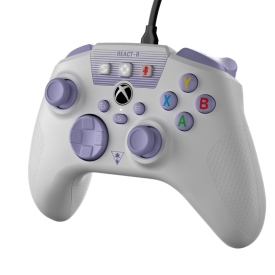 Turtle Beach REACT-R Wired Controller - White & Purple