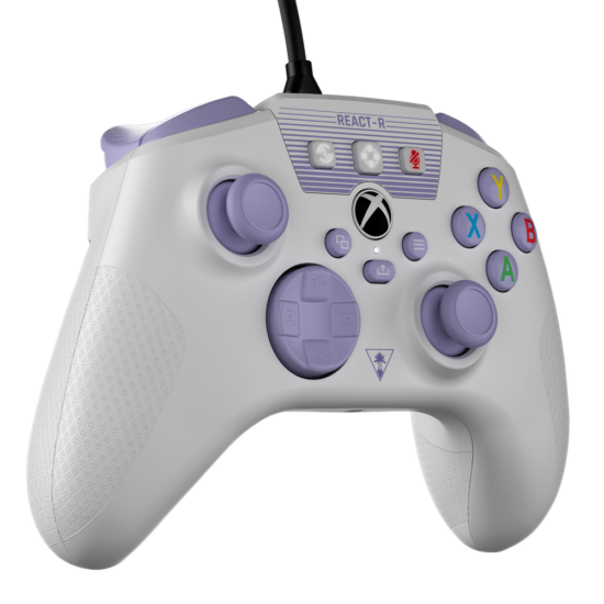 Turtle Beach REACT-R Wired Controller - White & Purple