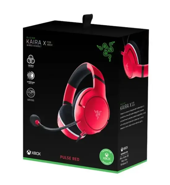 Razer Kaira X for Xbox Wired Gaming Headset - Pulse Red