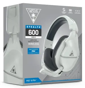 Turtle Beach Stealth 600 Gen 2 White Wireless Gaming Headset – Designed for PS4 & PS5