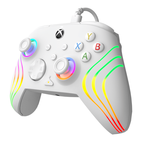 PDP AfterGlow Wave Wired Controller - White (Xbox X|S, Xbox One, PC)