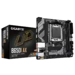 Gigabyte B650I AX – AMD B650 Chipset (Socket AM5) PCIe 4.0 DDR5 Mini-ITX Motherboard