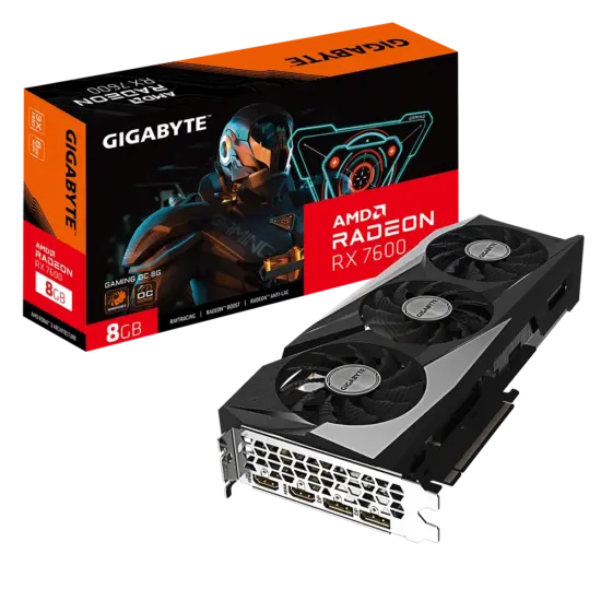 Gigabyte AMD Radeon RX 7600 Gaming OC 8G GDDR6 Graphics Card