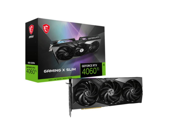 MSI NVIDIA GeForce RTX 4060 Ti Gaming X Slim 8G GDDR6 Graphics Card