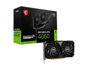 MSI NVIDIA GeForce RTX 4060 VENTUS 2X Black OC 8GB GDDR6 Graphics Card