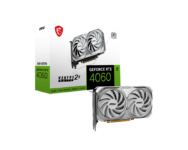 MSI NVIDIA GeForce RTX 4060 VENTUS 2X White OC 8GB GDDR6 Graphics Card