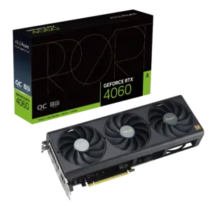 Asus ProArt NVIDIA GeForce RTX 4060 OC Edition 8GB GDDR6 Graphics Card