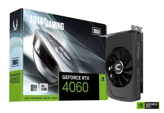 Zotac NVIDIA Geforce RTX 4060 SOLO 8GB GDDR6 Graphics Card