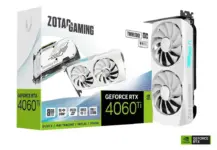 Zotac NVIDIA Geforce RTX 4060 Ti Twin Edge OC White Edition 8GB GDDR6 Graphics Card