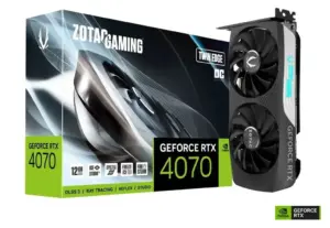 Zotac NVIDIA Geforce RTX 4070 Twin Edge OC 12GB GDDR6X Graphics Card