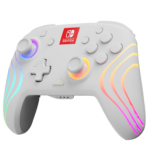 PDP Afterglow Wave Nintendo Switch Wireless Controller Angled Front View