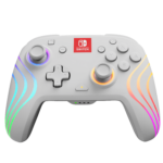 PDP Afterglow Wave Nintendo Switch Wireless Controller Slanted View