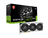 MSI NVIDIA VENTUS GeForce RTX 4070 SUPER 3X OC 12 GB GDDR6X Graphics Card & Box