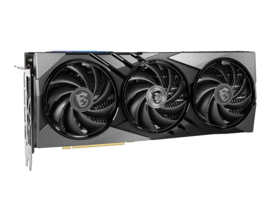 MSI GAMING GeForce RTX 4070 Ti SUPER 16G GAMING X SLIM & Angled Front View