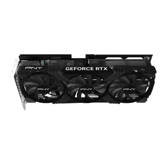 PNY GeForce RTX 4070 Ti 12GB VERTO Triple Fan DLSS 3 Graphic Card Flat View & Top