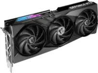 MSI GAMING GeForce RTX 4070 SUPER 12G GAMING X SLIM Angled View & Ports