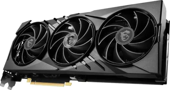 MSI GAMING GeForce RTX 4070 Ti SUPER 16G GAMING X SLIM Angled & Rear View