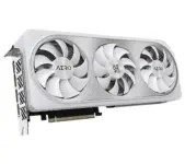 Gigabyte AERO GeForce RTX 4070 SUPER AERO OC Graphics Card Angled View & Ports