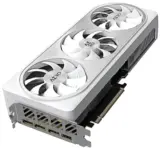 Gigabyte AERO GeForce RTX 4070 SUPER AERO OC Graphics Card Flat Angled View & Ports