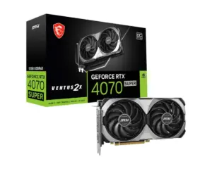 MSI VENTUS GeForce RTX 4070 SUPER VENTUS 2X OC Graphic Card & Box