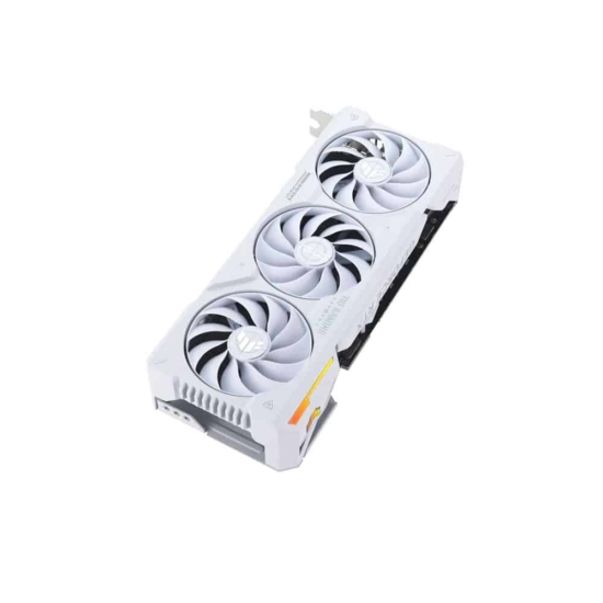 ASUS TUF GAMING NVIDIA RTX 4070 Ti SUPER OC White Angled View & Rear