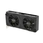 PNY GeForce RTX 4070 SUPER VERTO™ OC Dual Fan DLSS 3 12GB Graphics Card Flat Angled View & Rear