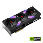 PNY GeForce RTX 4070 Ti 12GB XLR8 Gaming VERTO EPIC-X RGB Triple Fan DLSS 3 Graphic Card Angled View & Ports