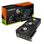 Gigabyte GAMING GeForce RTX 4070 SUPER GAMING OC Graphics Card Angled View & Box