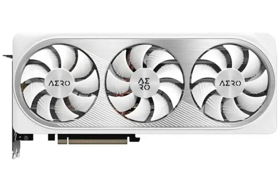 Gigabyte AERO GeForce RTX 4070 SUPER AERO OC Graphics Card Front View