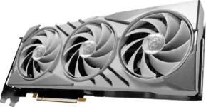 MSI GAMING GeForce RTX 4070 SUPER 12G GAMING X SLIM WHITE NVIDIA 12 GB Graphics Card Angled View