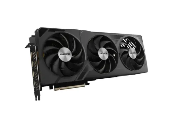 Gigabyte NVIDA GeForce RTX 4080 SUPER WINDFORCE V2 16GB GDD6RX Graphics Card Angled View & Ports