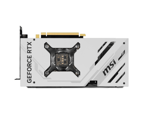 MSI GeForce NVIDIA RTX 4070 SUPER VENTUS 2X 12GB OC White GDDR6X Graphics Card Backplate