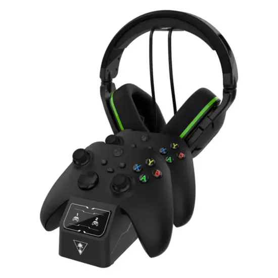 Fuel Dual Controller Charging Station & Headset Stand for Xbox Front Angle Stand