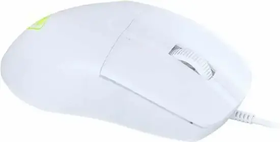 Turtle Beach Pure SEL Ultra-Light Wired Gaming Mouse - White Side Angle View