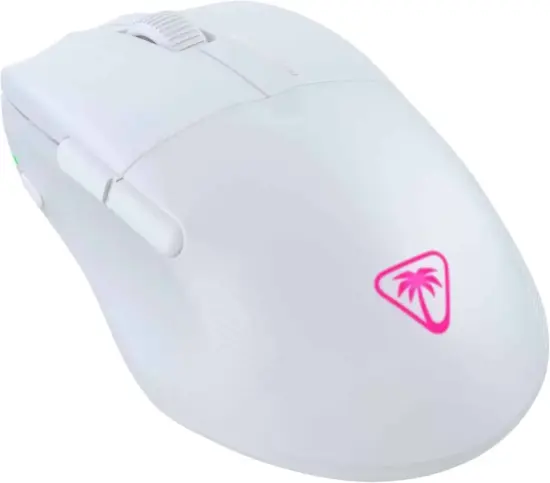 Turtle Beach - Pure Air Ultra-Light Wireless Gaming Mouse - White Back Angled View