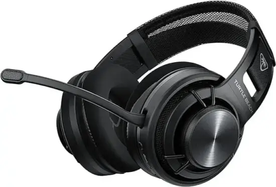 Turtle Beach - Atlas Air Headset - Black Tilted Angled View