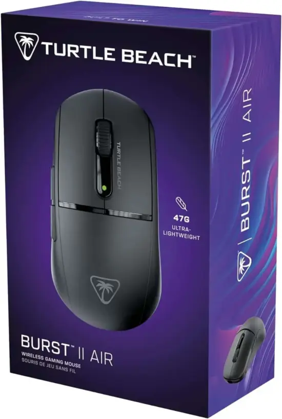 Turtle Beach - Burst II Air Wireless Gaming Mouse - Black Box