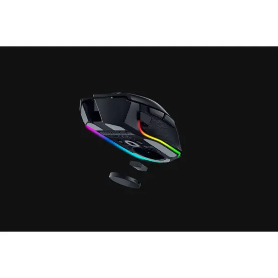 Razer - Basilisk V3 Pro RGB Mouse - Black Base View