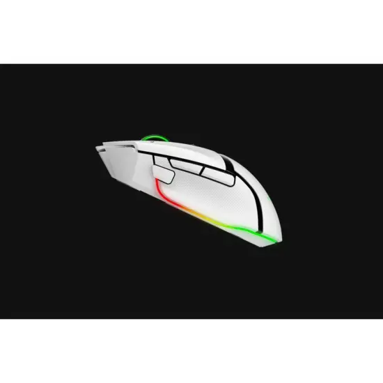 Razer Basilisk V3 Pro Mouse - White Side View