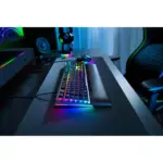 Razer - BlackWidow V4 Green Switch RGB Gaming Keyboard - UK Layout Side View