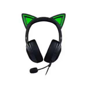 Razer - Kraken Kitty V2 RGB Chroma Headset - Black Front Angle